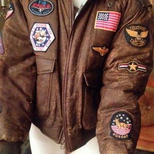 Vintage authentic flight jacket(big boys XL)